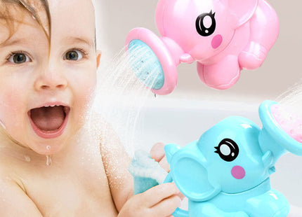 Baby Bath Toys Lovely Plastic Elephant Shape Water Spray For Baby Shower Swimming Toys Kids Gift Storage Mesh Bag Baby Kids Toy