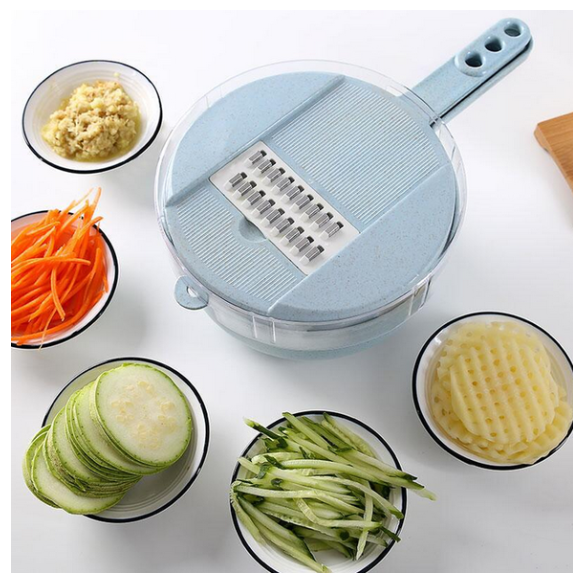 8 In 1 Vegetable Slicer - Potato Peeler Carrot Onion Grater - Cutter Kitchen Accessories