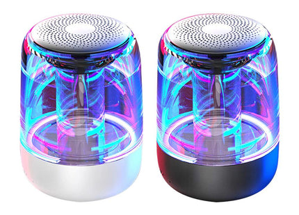 Portable Speakers Bluetooth Column Wireless Bluetooth Speaker Powerful Bass Radio with Variable Color LED Light