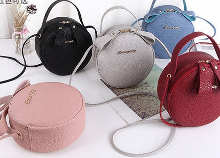 Circular Design Fashion Women Shoulder Bag Leather Women's Crossbody Messenger Bags Ladies Purse Female Round Handbag