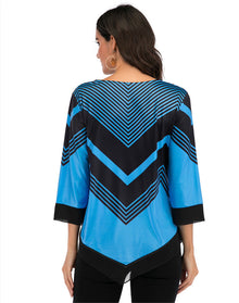Blusa con bajo irregular