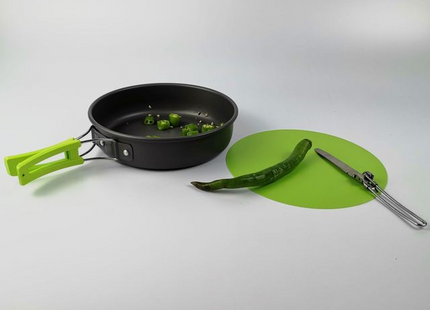 Outdoor Camping Hiking Cookware Tableware Cookware Lightweight Folding Picnic Cooking Hiking Picnic BBQ Tableware Equipment