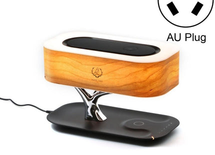Creative Tree Light Table Lamp Bluetooth-Compatiable Music Speaker Bedside Light Dimmable Phone Wireless Charging Desk Lights