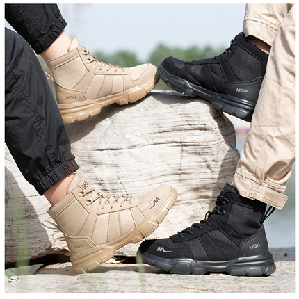 Labor Protection Shoes Anti-smash Anti-puncture Protective Shoes High Top