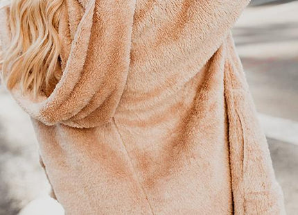 Long Sleeve Sweet Pockets Teddy Bear Coats