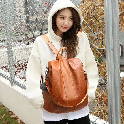 Multifunction Women Backpack Leather Female School Shoulder Bags for Teenage Girls Anti Theft Backpack Women Travel Back Pack