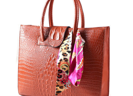 Crocodile ladies bags 2021 new fashion big shoulder bag leather bags wholesale