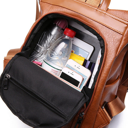 Multifunction Women Backpack Leather Female School Shoulder Bags for Teenage Girls Anti Theft Backpack Women Travel Back Pack