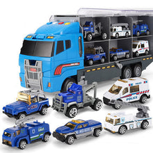 Alloy large container truck toy car