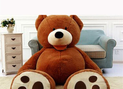 Giant Teddy Bear Plush Toy Huge  Soft Toys  Leather Shell