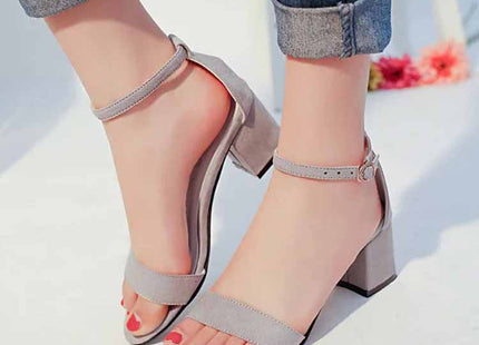 Sexy one word buckle female sandals Roman shoes