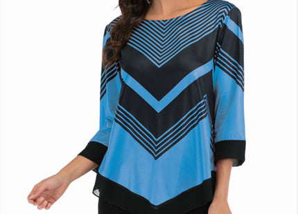 Blouse with irregular hem