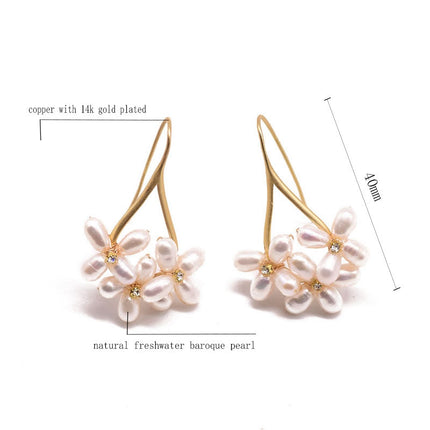 Original Earrings Natural Freshwater Pearls Handmade Earrings