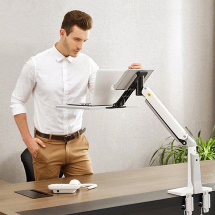 F80 Computer Monitor Stand Desktop Lcd Dual Screen Telescopic Rotating Lifting Desktop Shelf F100A