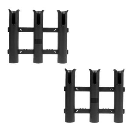 Three-Barrel Plastic Fishing Rod Holder, Fishing Rod Holder, Boat Kayak Holder