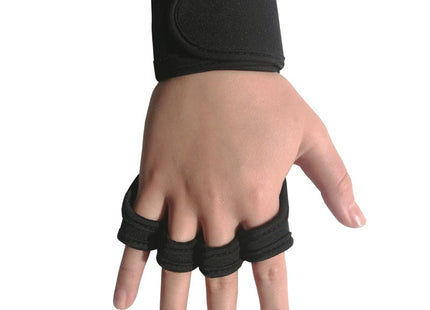 Palm Grip Open-Knuckle Weightlifting Gloves