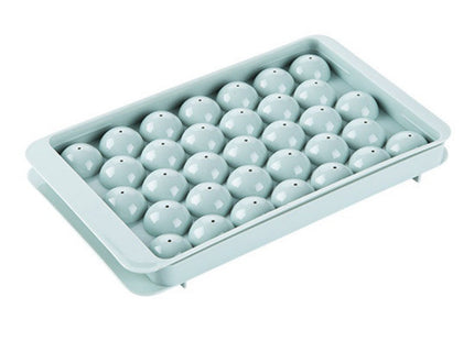 Round Ice Tray, Plastic Ice Cube Mold, Ice Spherical Ice Cube Box, Large Capacity