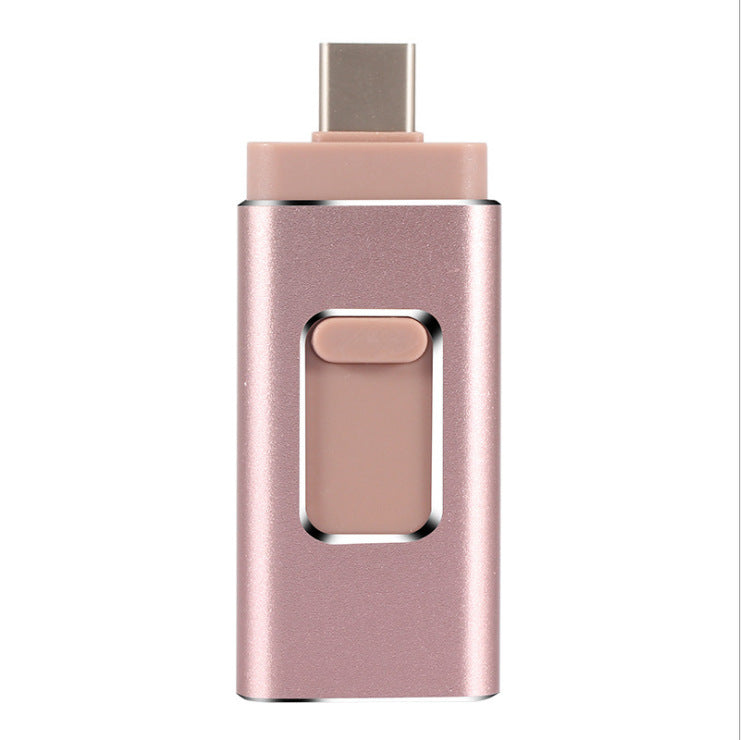 Compatible con Apple, disco U de teléfono móvil, disco U de metal Otg cuatro en uno de doble uso