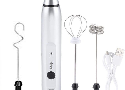 Rechargeable Electric Milk Frother Automatic Kitchen Juice Food Mixer Cream Egg Beater Blender