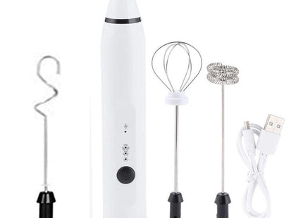 Rechargeable Electric Milk Frother Automatic Kitchen Juice Food Mixer Cream Egg Beater Blender