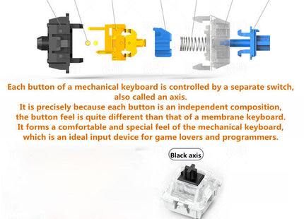 Silver Carving K100 Metal Real Mechanical Keyboard Luminous Game Black Axis Wired USB