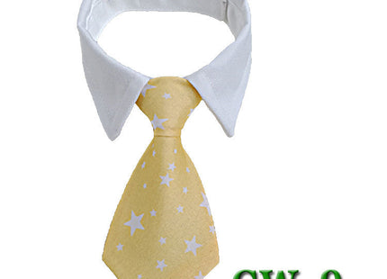 Pet Neck Tie Dog Tie Striped Bib Scarf Bow Knot
