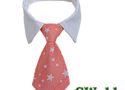 Pet Neck Tie Dog Tie Striped Bib Scarf Bow Knot