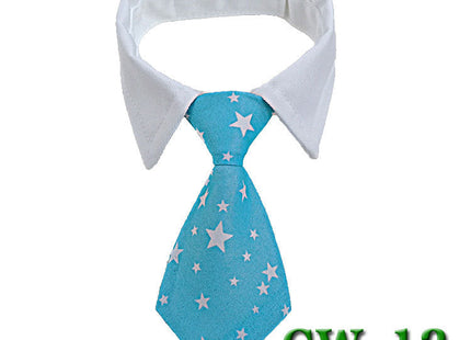 Pet Neck Tie Dog Tie Striped Bib Scarf Bow Knot