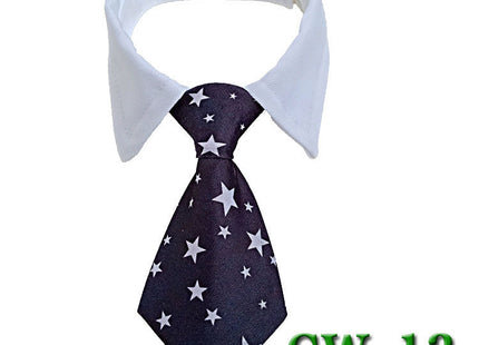 Pet Neck Tie Dog Tie Striped Bib Scarf Bow Knot