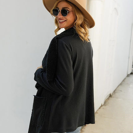 Lapel Coats Faux Fur Woman Dust Coat Short Jacket Female