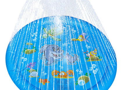 Non-Slip Splash Pad For Kids And Pet Dog Pool Summer Outdoor Water Toys Fun Backyard Fountain Play Mat
