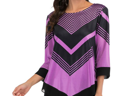 Blouse with irregular hem