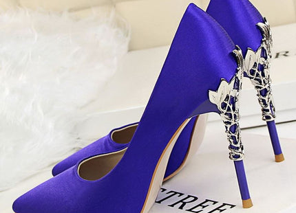 Female host bridesmaid stiletto pointed wedding shoes