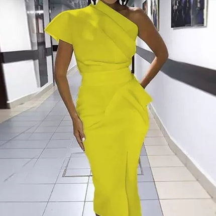 Sexy wrap hip dress