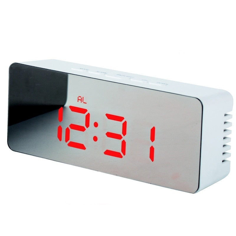 Reloj de espejo multifunción digital con LED