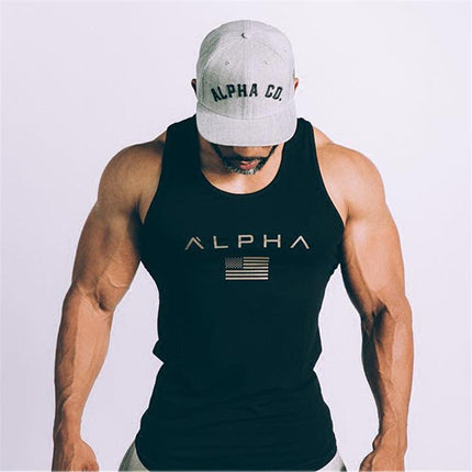 ALPHA Men's Sleeveless Gym/Fitness Vest