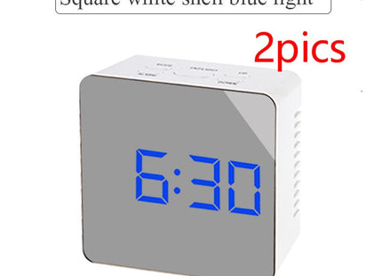 Digital LED multi-function mirror clock
