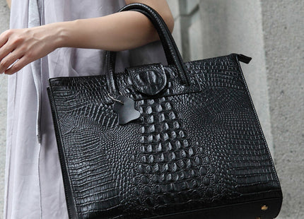 Crocodile ladies bags 2021 new fashion big shoulder bag leather bags wholesale