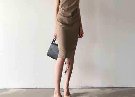 Slim wrap hip dress
