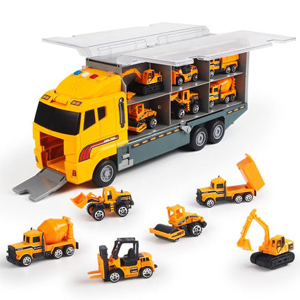 Alloy large container truck toy car