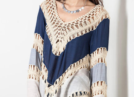 Female loose Bohemia beach blouse