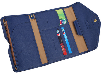 Multifunctional Travel Bag Passport Cover Foldable Credit Card Holder Money Wallet ID Documents Flight Bit License Purse Bag