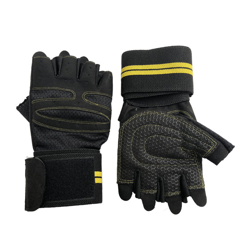 Half Finger Gym/Workout Gloves: Breathable, Non-slip