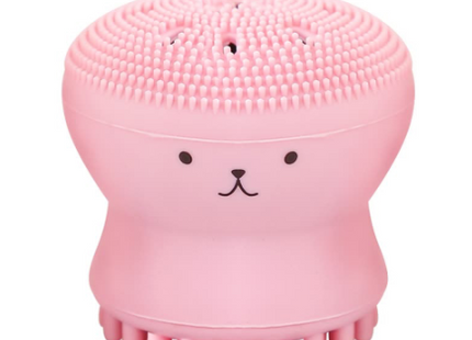 Cartoon octopus silicone wash brush foaming cleansing brush Manual facial massage brush cleansing brush brush bubbler