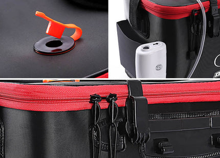 EVA Portable Fishing Bag Folding Thicken Live Fishing Box Tank Bucket Camping Fishing Tackle Fishbox Storage Bag