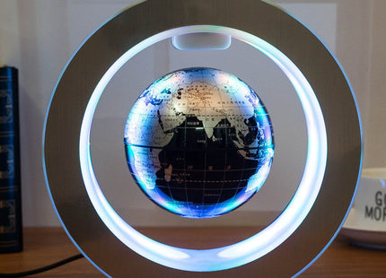 Round LED World Map Floating Globe Magnetic Levitation Light Anti Gravity Magic