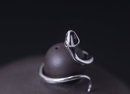 925 Sterling Silver Snake Rings For Women Creative Design Lady Fashion Jewelry