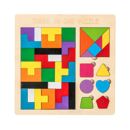Wooden Puzzle For Children Variety Puzzles Early Education Toys
