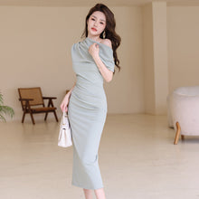 Women's Slim Wrap Hip Dress