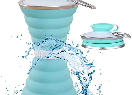 500ML Silicone Water Bottle Cup Foldable Leak Proof Portable Sports Travel Water Bottles For Outdoor Travel Gym Hiking Reuseable Kitchen Gadgets